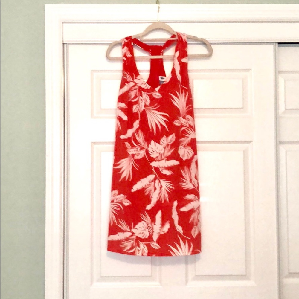 NWOT: Old Navy orange white floral dress